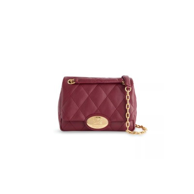 BURBERRY SMALL STRAND QUILTED LEATHER SHOULDER BAG 81112601 (20.5*16*7.5cm)